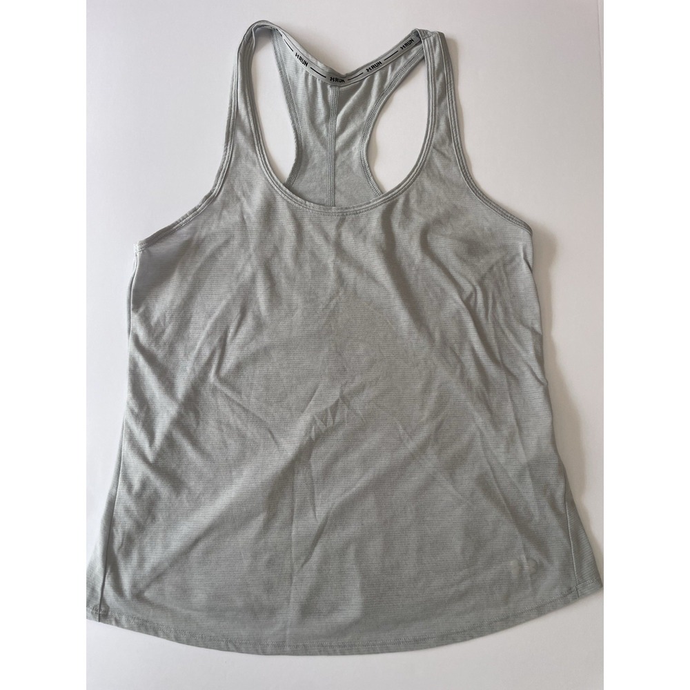 Under‎ Armour Women's Large HeatGear Racerback Tank Top Gray Athletic Running